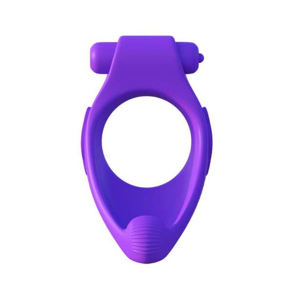 Fantasy C-Ringz Vibrating Silicone Taint-Alizer Purple – Image 6