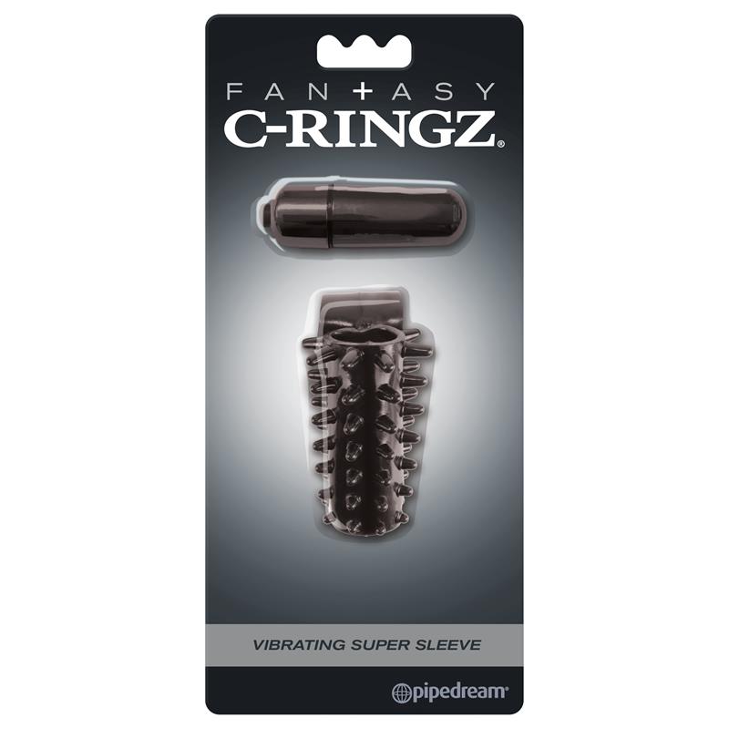 Fantasy C-Ringz Vibrating Super Sleeve Black – Image 4