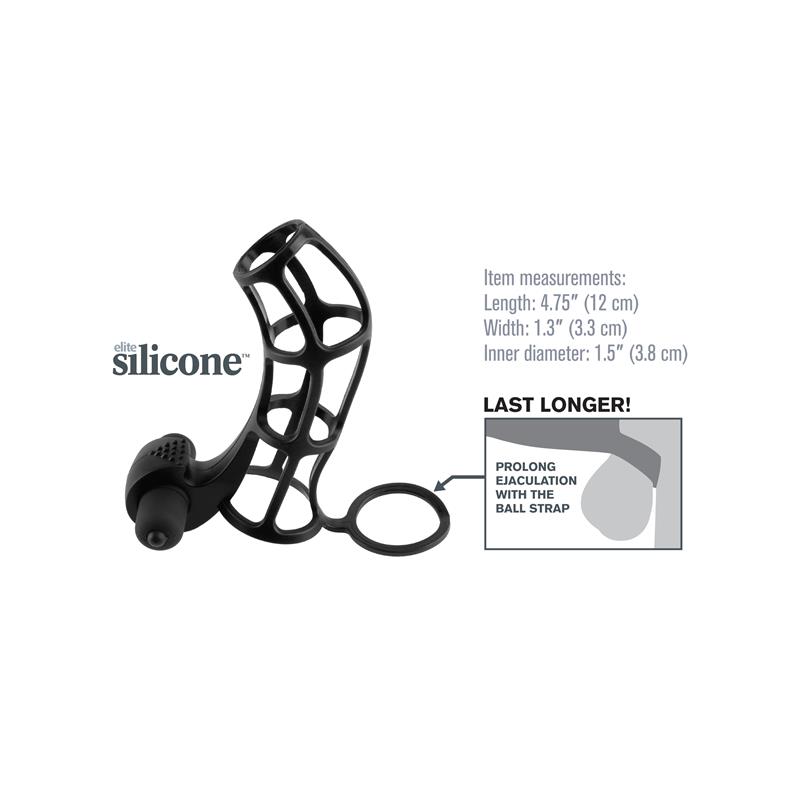 Fantasy X-tensions Deluxe Silicone Power Cage Black – Image 4