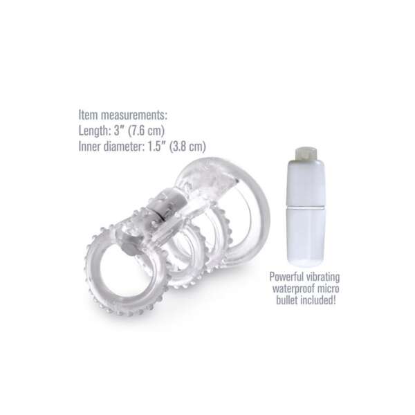 Fantasy X-tensions  Vibrating Cock Cage - Clear – Image 4
