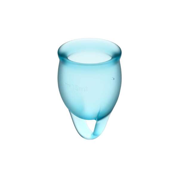 Feel Confident Menstrual Cup Light Blue Pack of 2 – Image 3