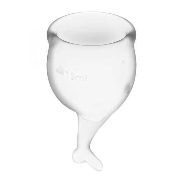 Feel Secure Menstrual Cup Transparent Pack of 2 – Image 3