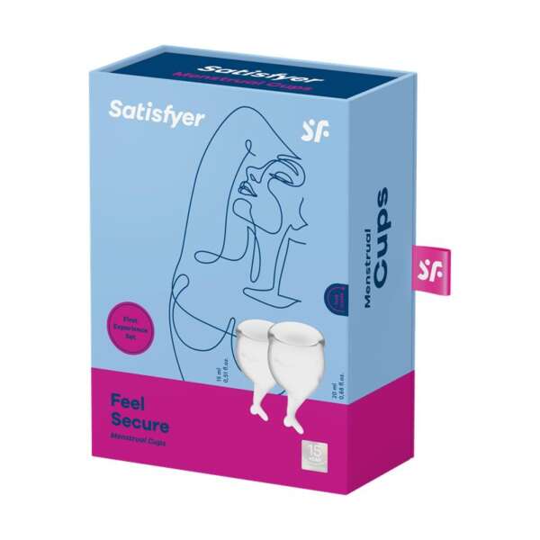 Feel Secure Menstrual Cup Transparent Pack of 2 – Image 4