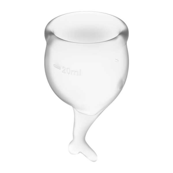 Feel Secure Menstrual Cup Transparent Pack of 2 – Image 5