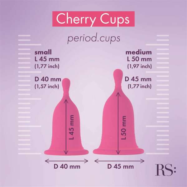 Femcare Cherry Cup Kit Menstrual Cup Kit 2 Sizes – Image 5