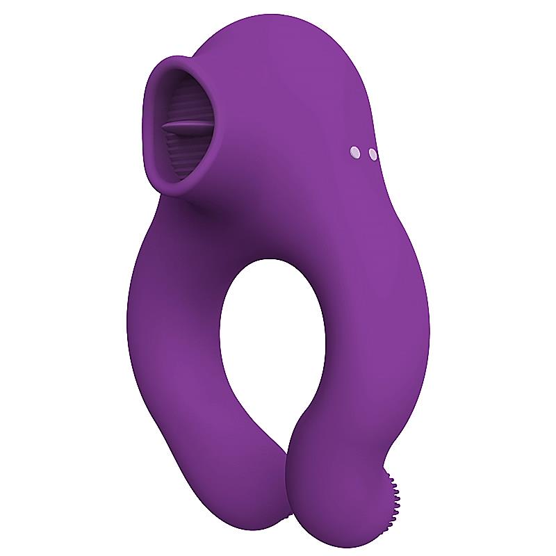 Fenda Vibrating Ring with Licking Tongue and Remote Control 3 Motors Magnetic USB – Image 7
