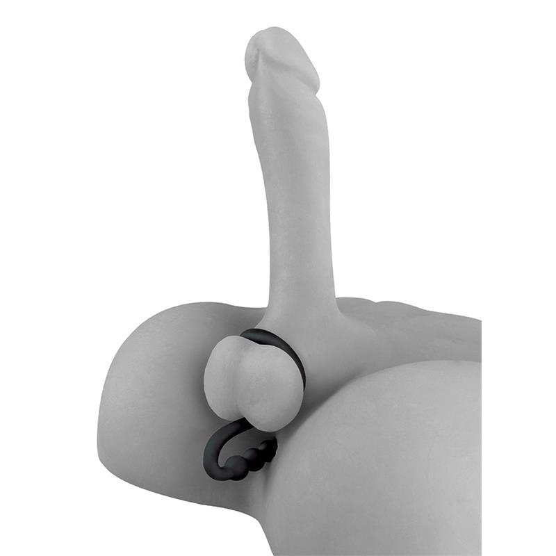 Fetish Fantasy Elite Ball Cinch with Anal Bead Black – Image 4