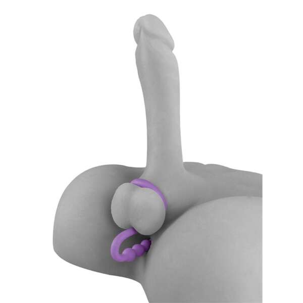 Fetish Fantasy Elite  Ball Cinch with Anal Bead Purple – Image 3