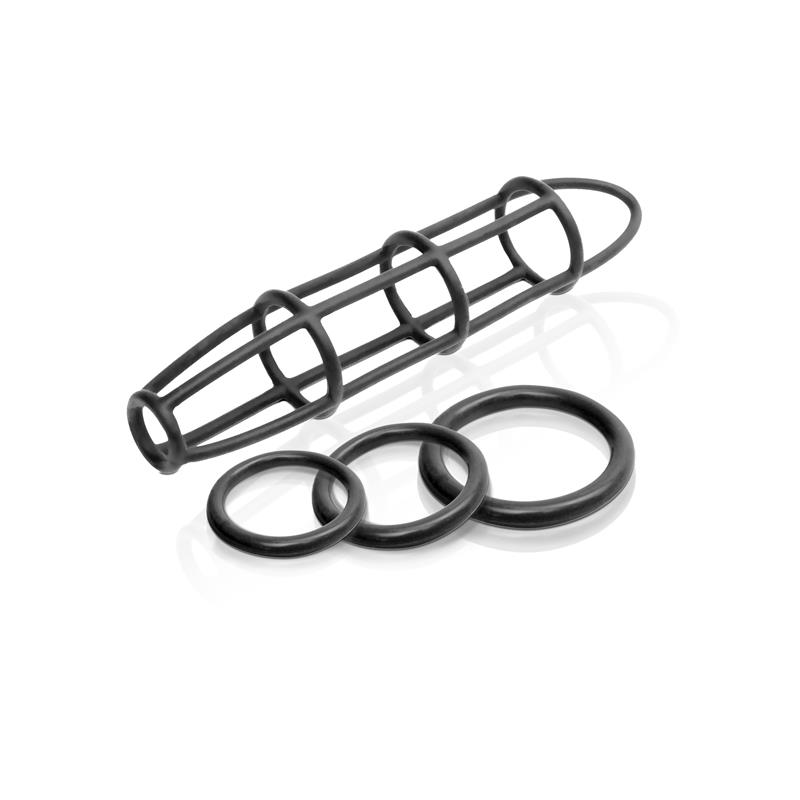 Fetish Fantasy Elite Cockcage and Ring Set Black – Image 4