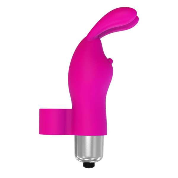 Fingyhop Vibrating Bullet with Rabbit Silicone Pink – Image 3