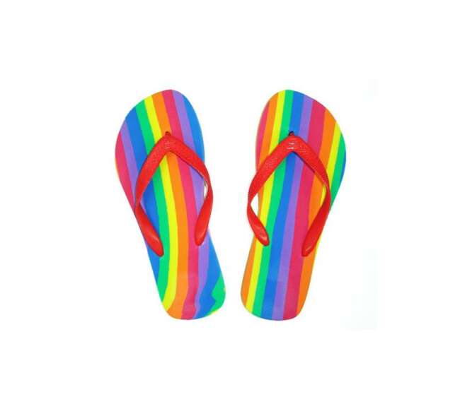 Flip-flops with LGBT + Flag Size 44-45