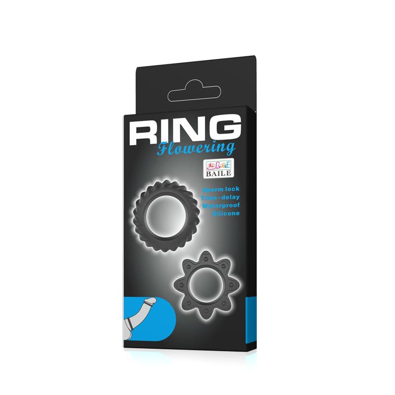 Flowering Set of 2 Cock Ring – Image 3