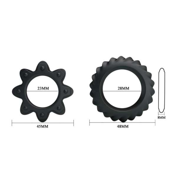 Flowering Set of 2 Cock Ring – Image 4