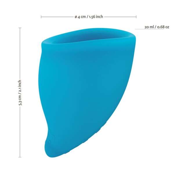 Fun Cup Menstrual Cup Size A Turquoise – Image 4