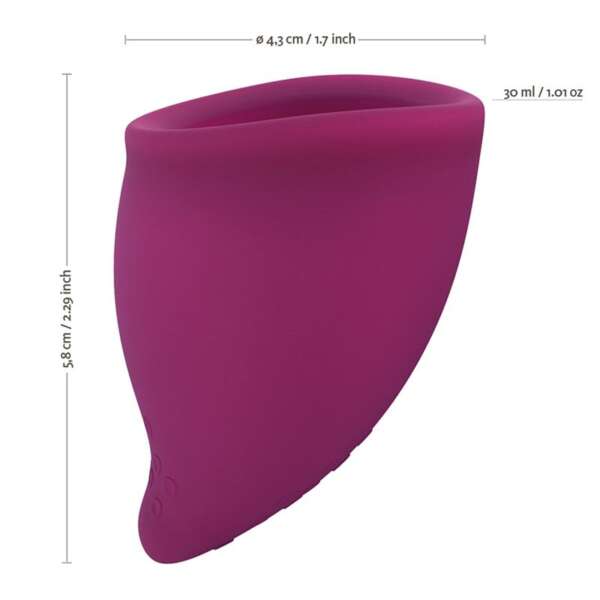 Fun Cup Mentrual Cup Size B Grape – Image 4