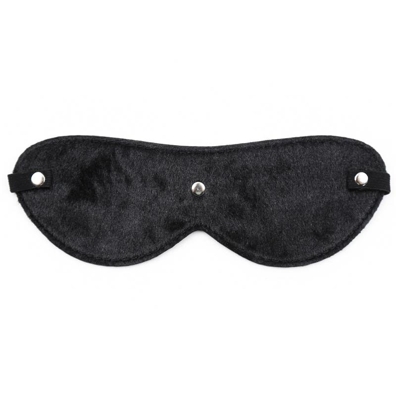 Fur Blindfold with 3 Rivets – Image 6