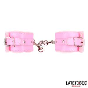 Furry Ankle Cuff Pink