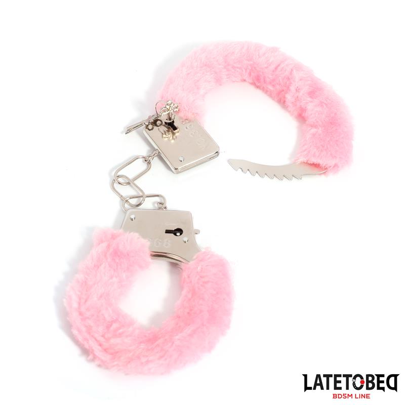 Furry Metal Cuff Pink – Image 7