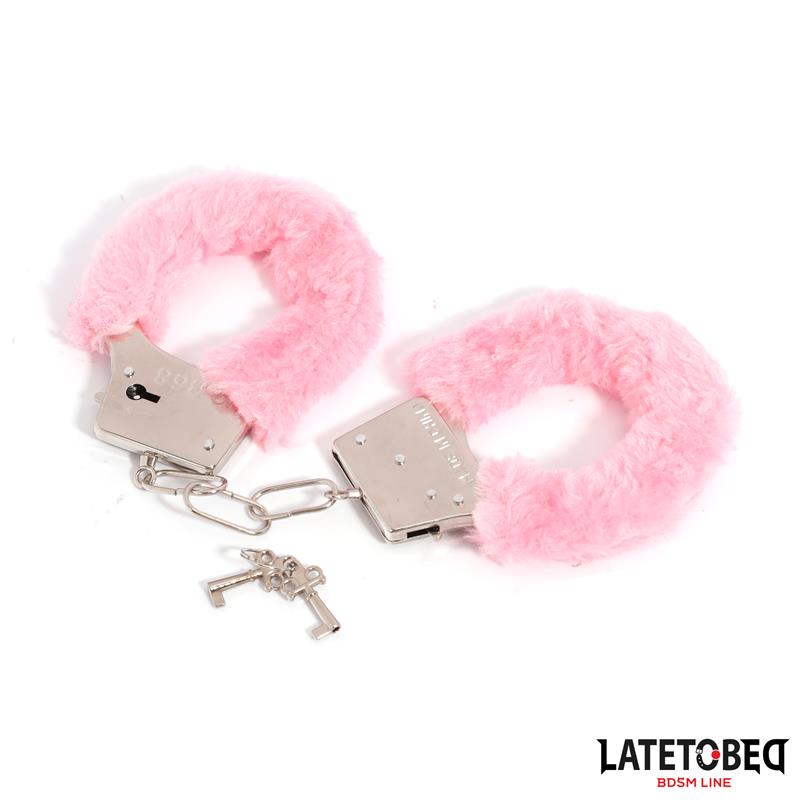 Furry Metal Cuff Pink – Image 9