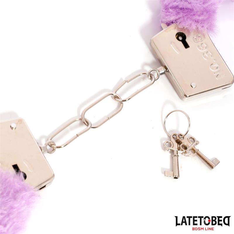 Furry Metal Cuff Purple – Image 5