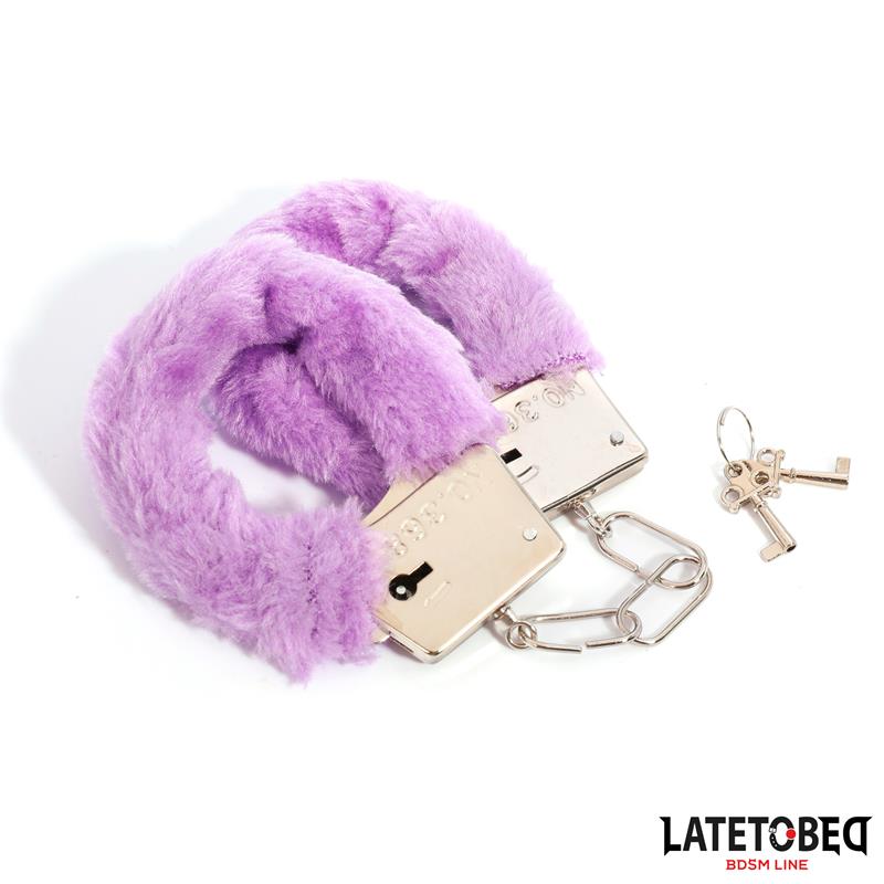 Furry Metal Cuff Purple – Image 7