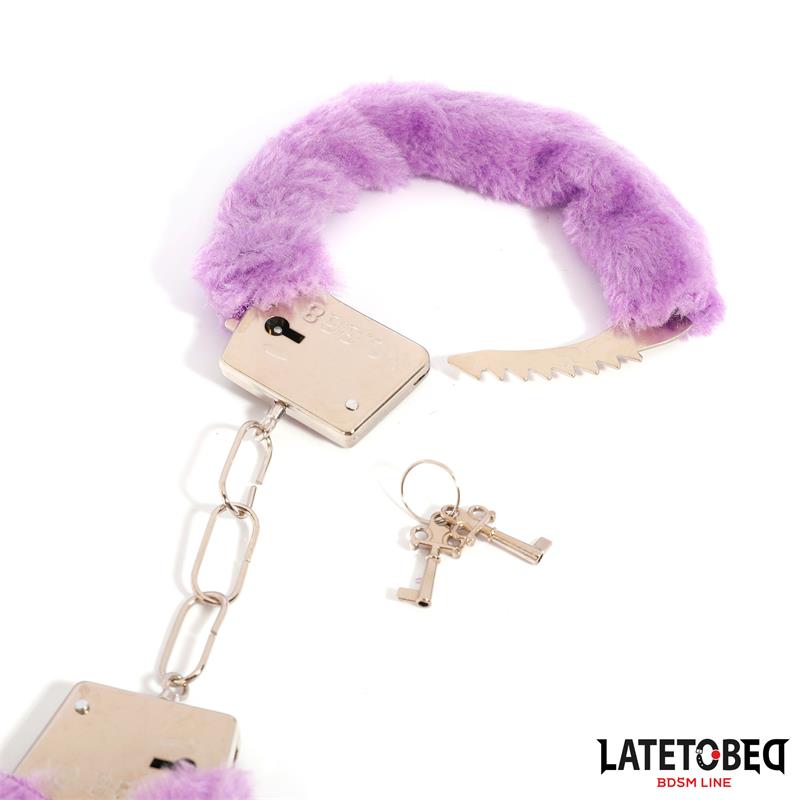 Furry Metal Cuff Purple – Image 8