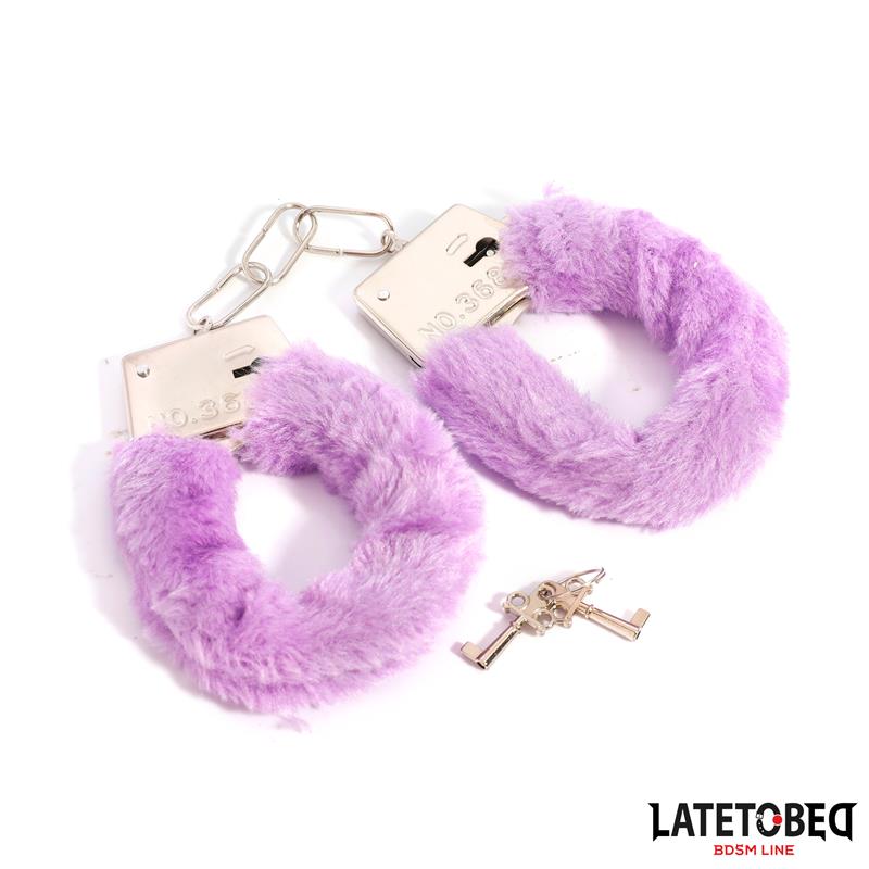 Furry Metal Cuff Purple – Image 11