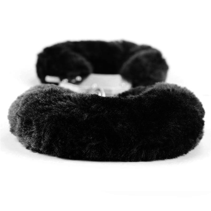 Furry Metal Handcuffs Black – Image 7