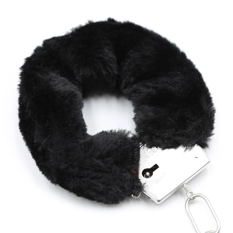 Furry Metal Handcuffs Black – Image 8