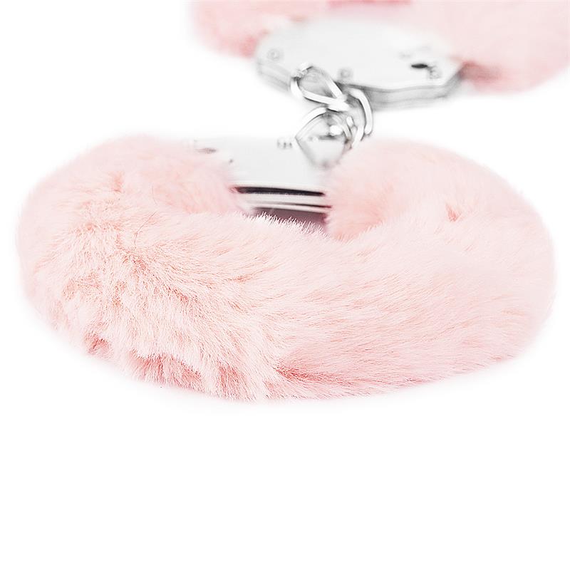 Furry Metal Handcuffs Pink – Image 6