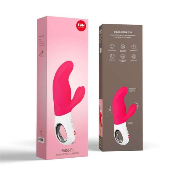 G-Spot vibe Miss Bi Pink and White – Image 3