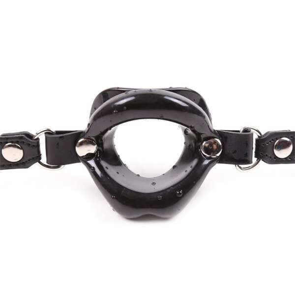 Gag Ball Mouth Shaped Black – Image 4
