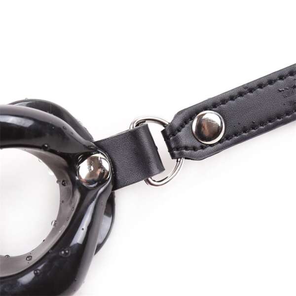 Gag Ball Mouth Shaped Black – Image 5