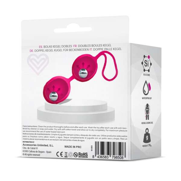 Geisha Double Kegel Balls Rose Red 70 gr – Image 4