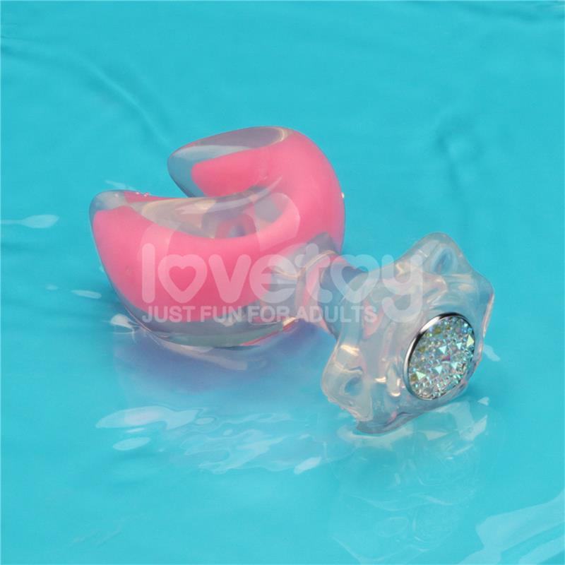 Gemoria Silicone Butt Plug dual crescent-shaped tip Glow Dark – Image 3