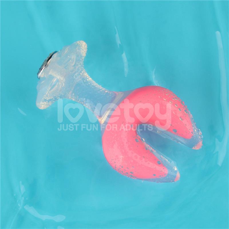 Gemoria Silicone Butt Plug dual crescent-shaped tip Glow Dark – Image 11