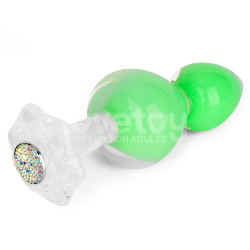 Gemoria Silicone Butt Plug Internal steel ball Glow in Dark – Image 8