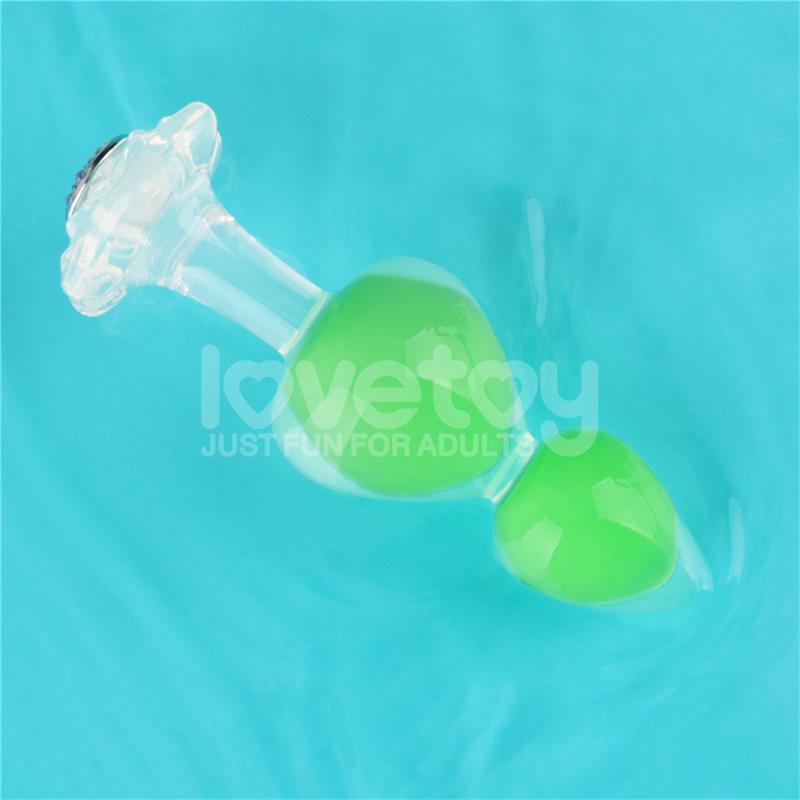 Gemoria Silicone Butt Plug Internal steel ball Glow in Dark – Image 9