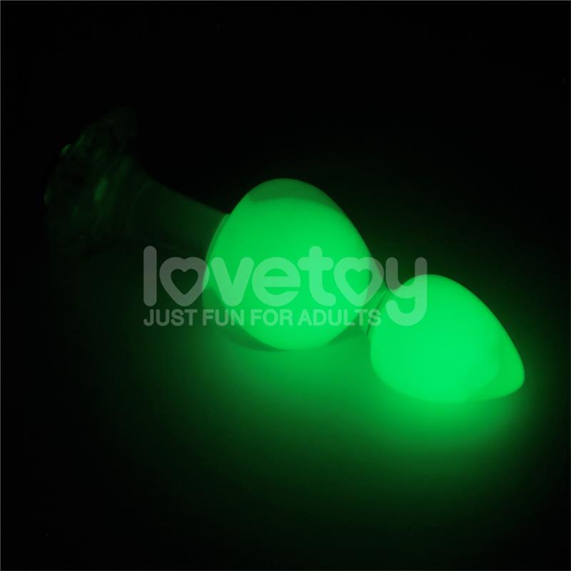 Gemoria Silicone Butt Plug Internal steel ball Glow in Dark – Image 10