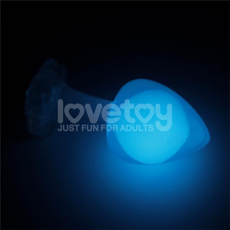 Gemoria Silicone Butt Plug Internal Steel Ball Glow in the Dark – Image 7