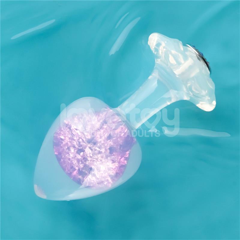 Gemoria Silicone Butt Plug with Crystal Sphere – Image 5
