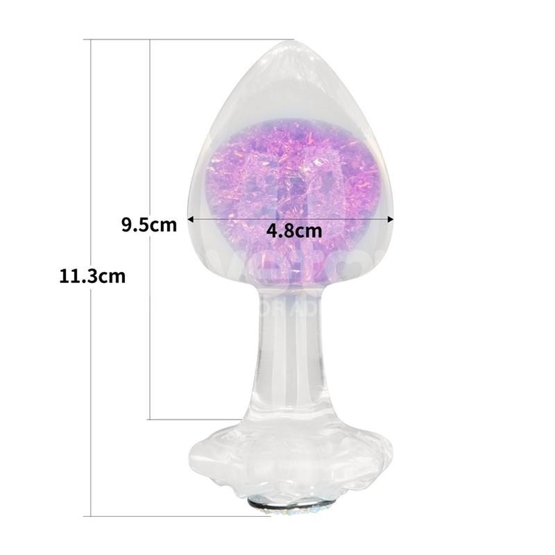 Gemoria Silicone Butt Plug with Crystal Sphere – Image 6