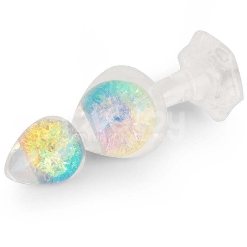 Gemoria Silicone Butt Plug with Crystal Sphere Multicolor – Image 8