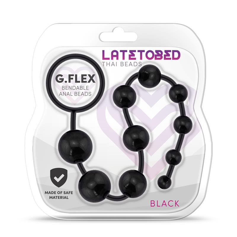 G.Flex Bendable Thai Anal Beads Black – Image 5