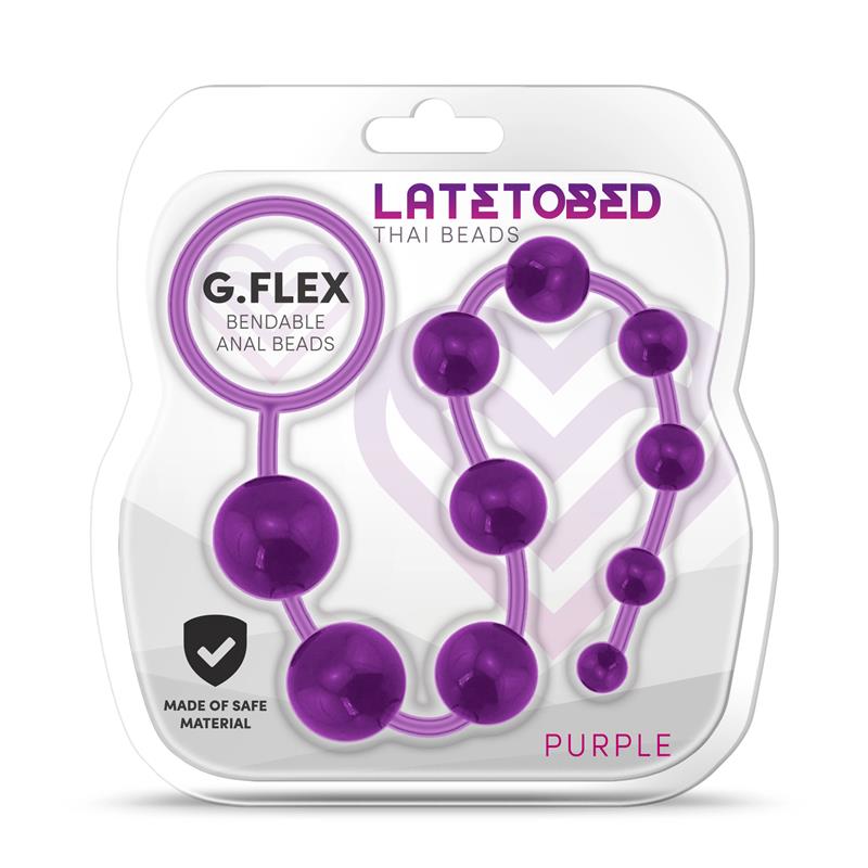 G.Flex Bendable Thai Anal Beads Purple – Image 5