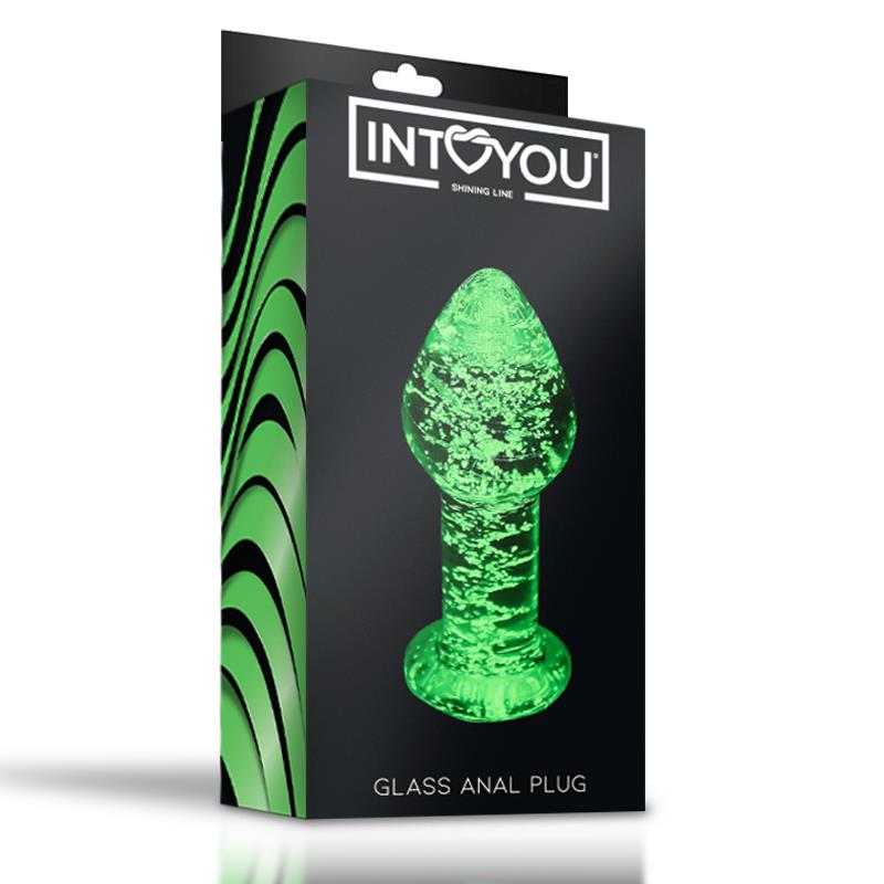 Glow in the Dark Glass Butt Plug – Image 3