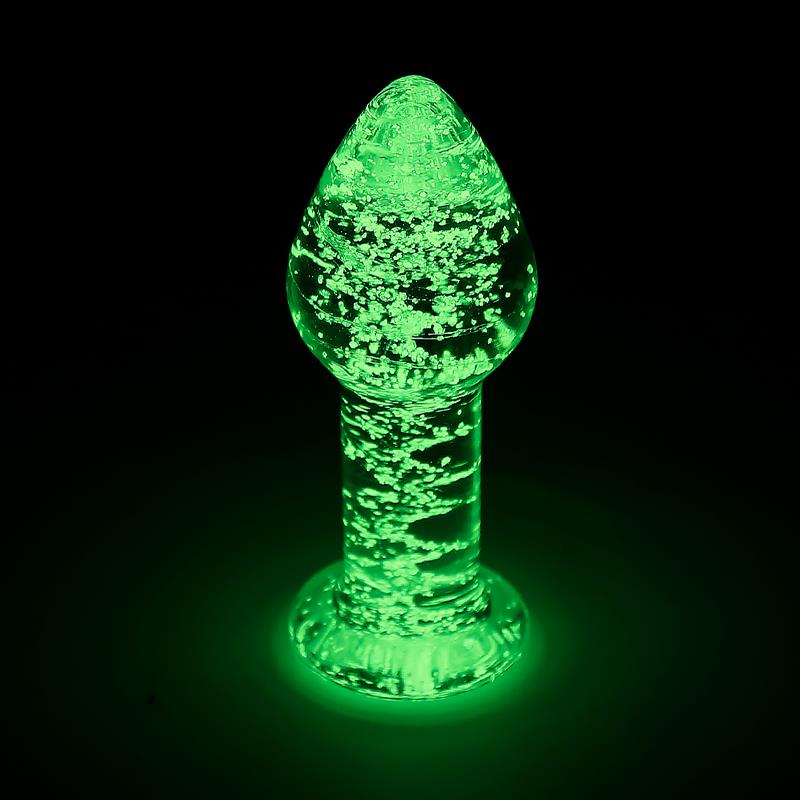 Glow in the Dark Glass Butt Plug – Image 6