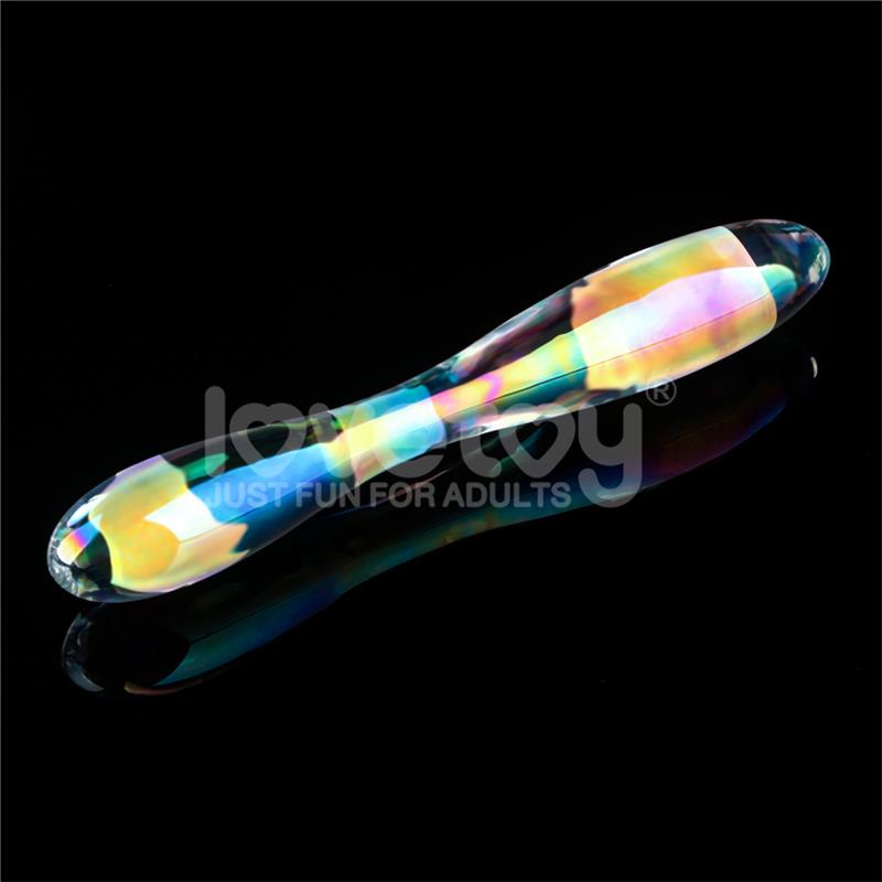 Glow in the Dark Glass Dildo Twilight Gleam Double Delight – Image 3