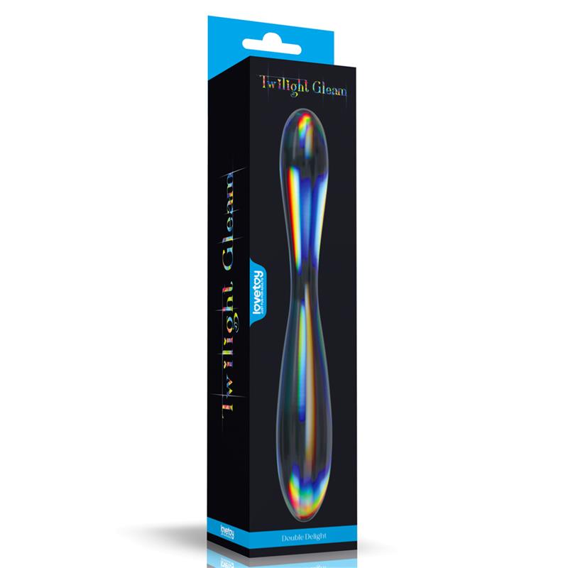 Glow in the Dark Glass Dildo Twilight Gleam Double Delight – Image 4
