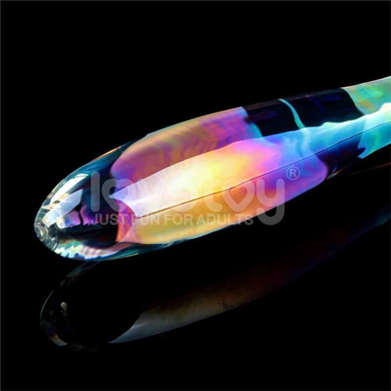 Glow in the Dark Glass Dildo Twilight Gleam Double Delight – Image 5